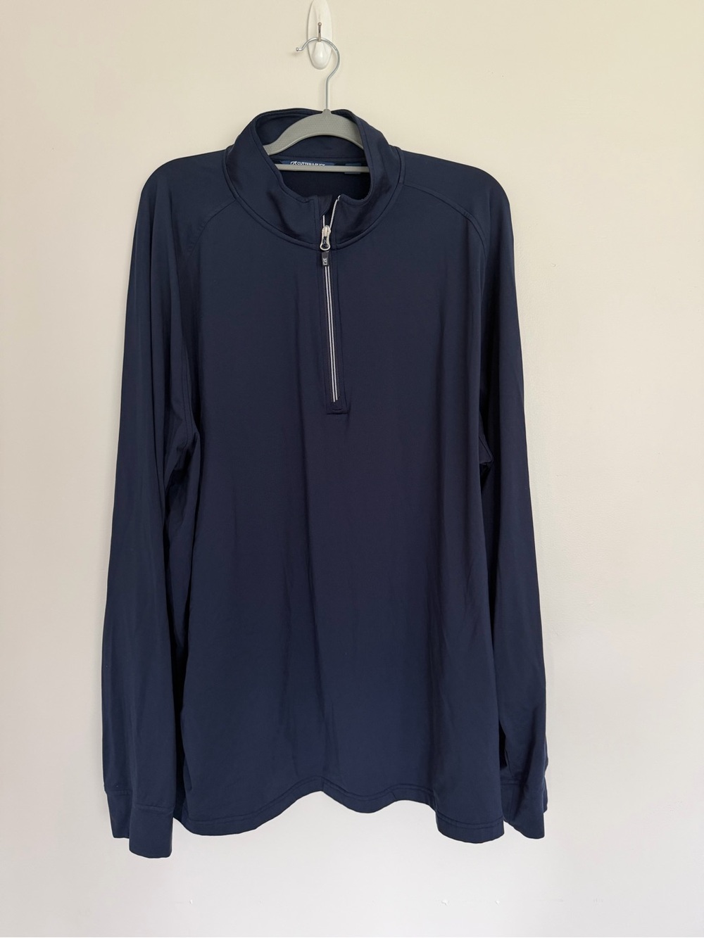 Cutter & Buck Navy Quarter Zip Performance Pullover 3XT Big & Tall